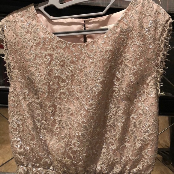 Shoshanna Metallic Lace Blouse - Picture 2 of 7